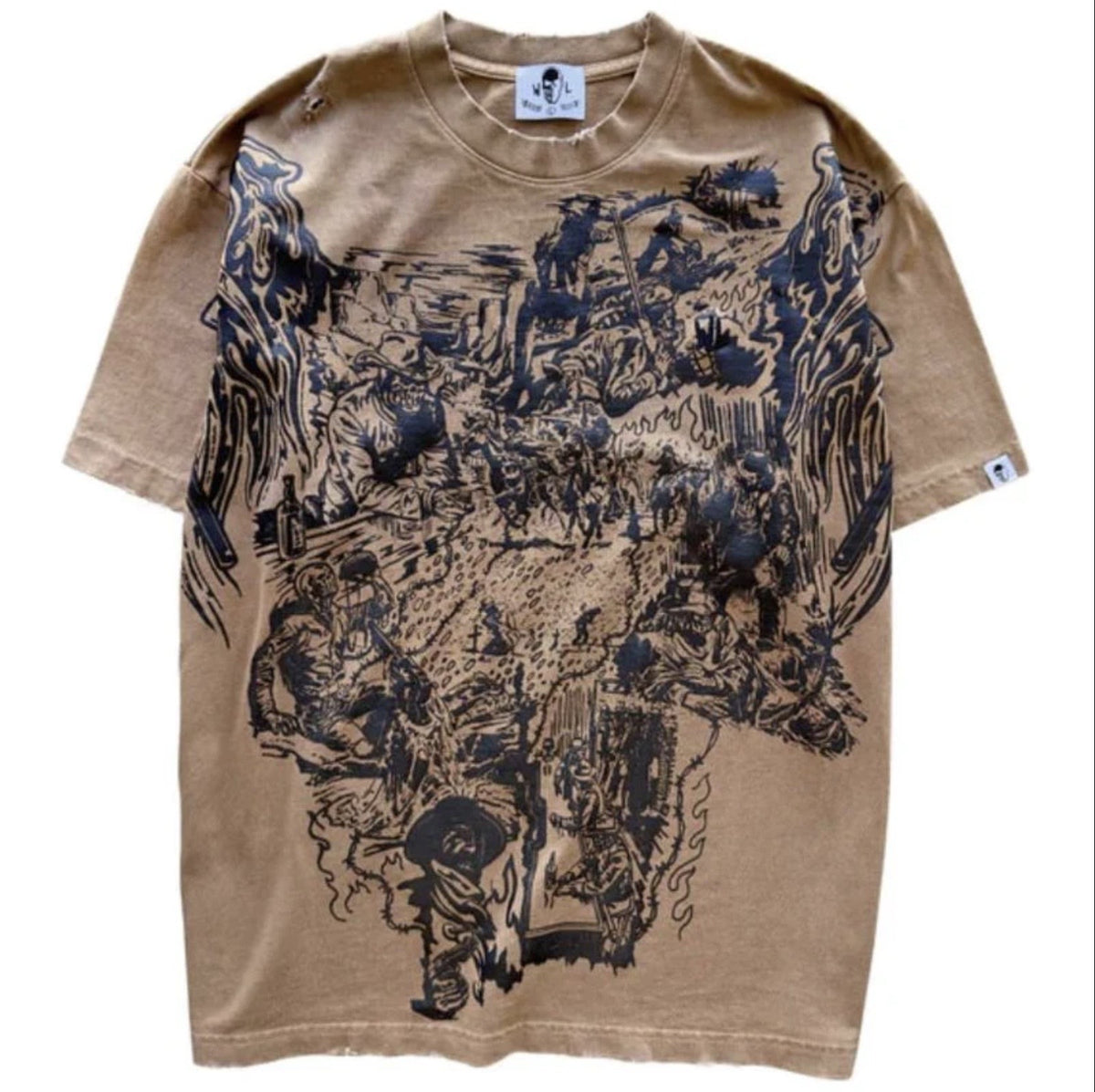 Warren Lotas Final Frontier Brown Tee