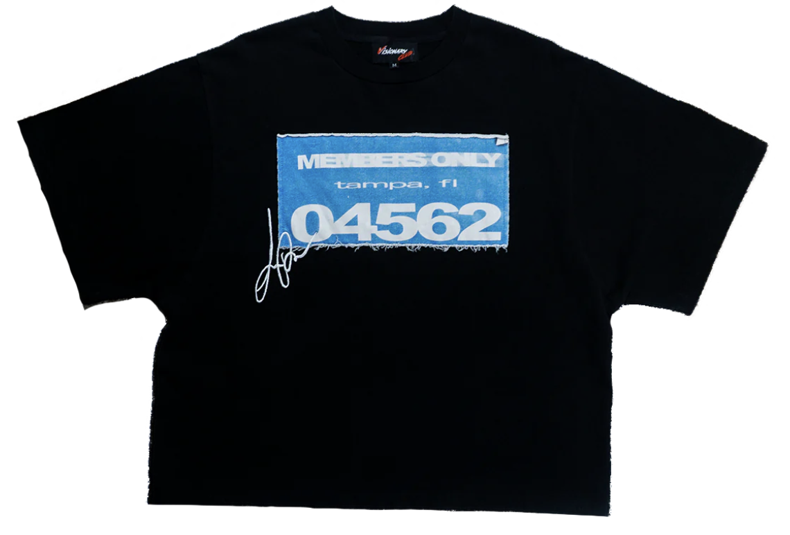 Visionary Club GLACIER BLACK “MARATHON RUNNER” BOXY TEE