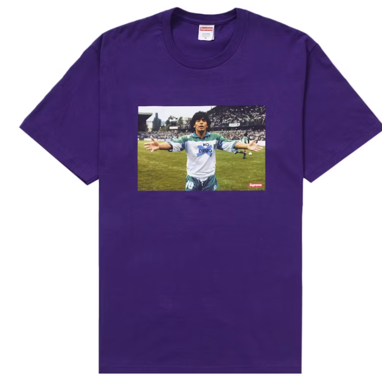 Supreme Maradona Tee Purple