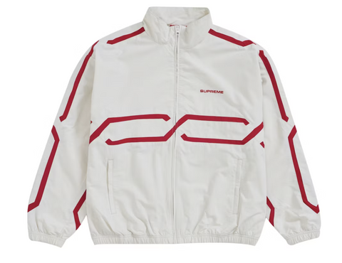 Supreme Inset Link Track Jacket Light Grey