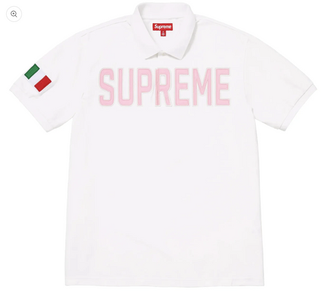 Supreme Twill Appliqué Polo Pink