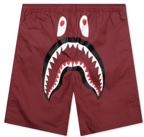 BAPE Red Camo Shark Reversible Shorts