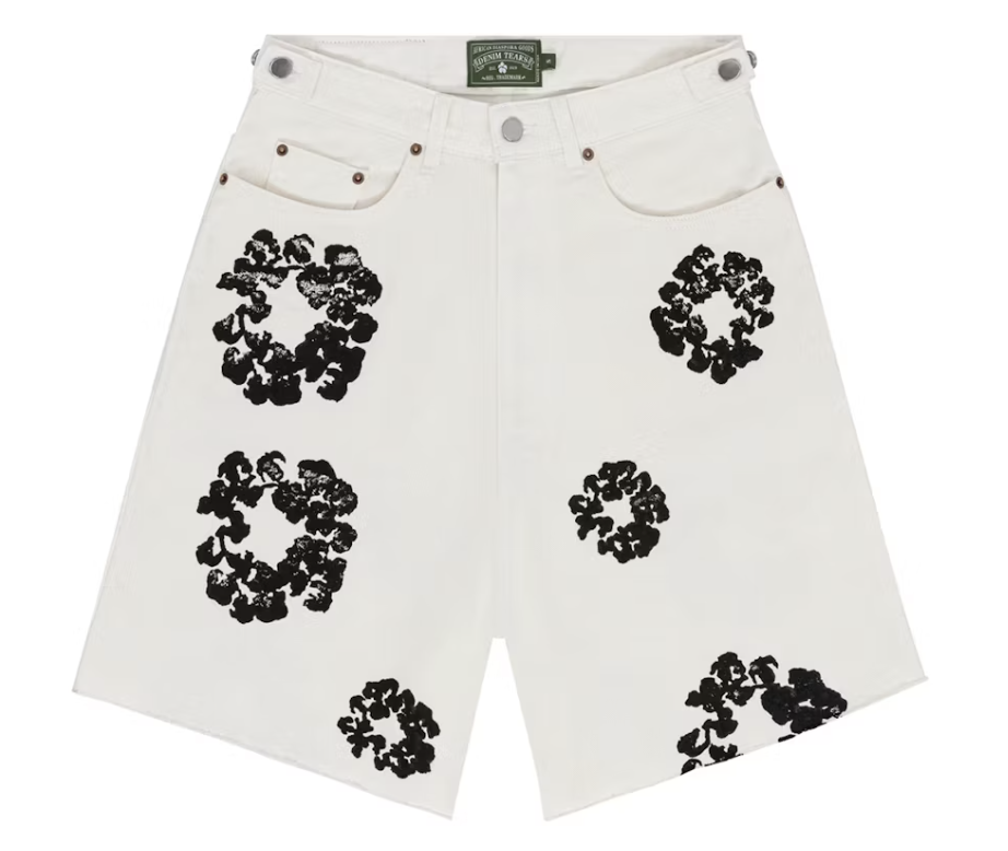 Denim Tears Cotton Wreath Jean Short White