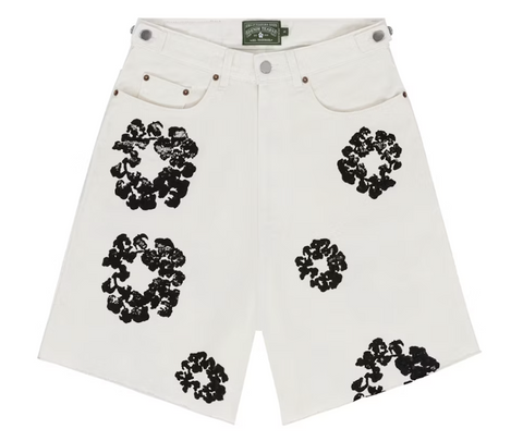 Denim Tears Cotton Wreath Jean Short White