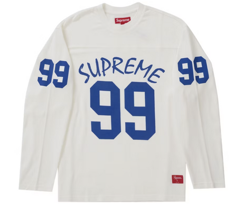 Supreme 99 L/S Football Top White