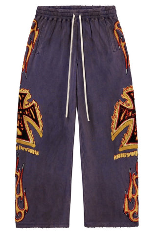 VALE FOREVER LA FLARE SWEATS NAVY
