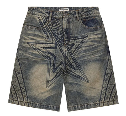 VALE FOREVER Motocroxxx Jorts 'Mid Wash'