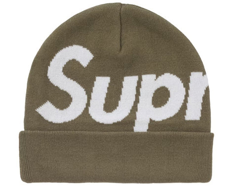 Supreme Big Logo Beanie (FW24) Olive