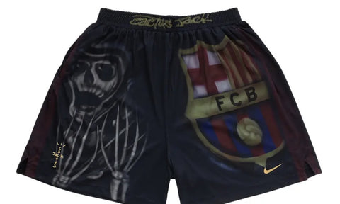 Nike FC Barcelona x Cactus Jack Skeleton Home Shorts 'Black'