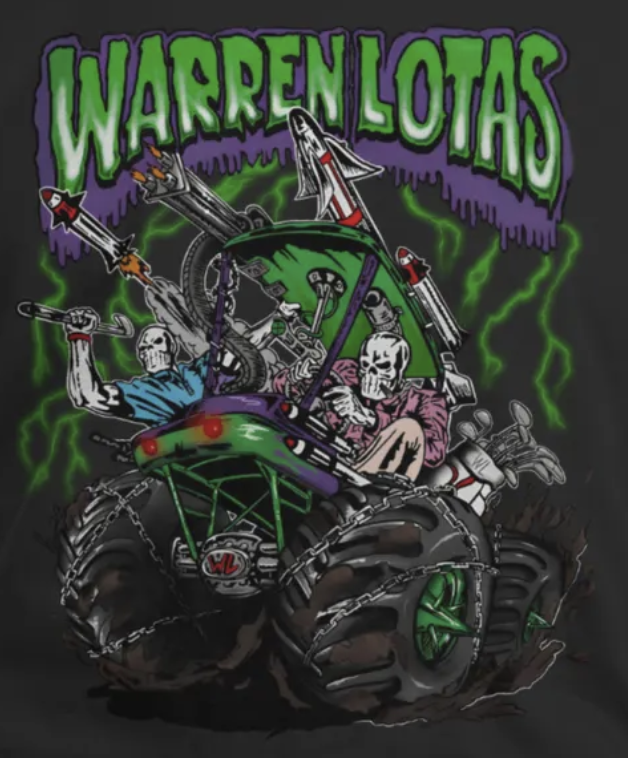 Warren Lotas Monster Cart Sun Faded Black Tee