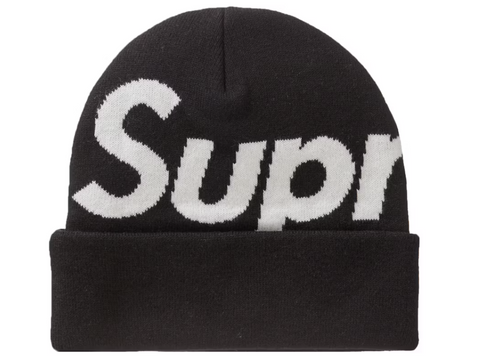 Supreme Big Logo Beanie (FW24) Black