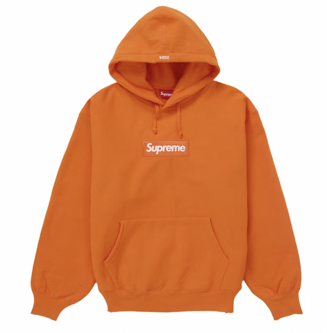 Supreme Box Logo Hooded Sweatshirt (FW24) Orange