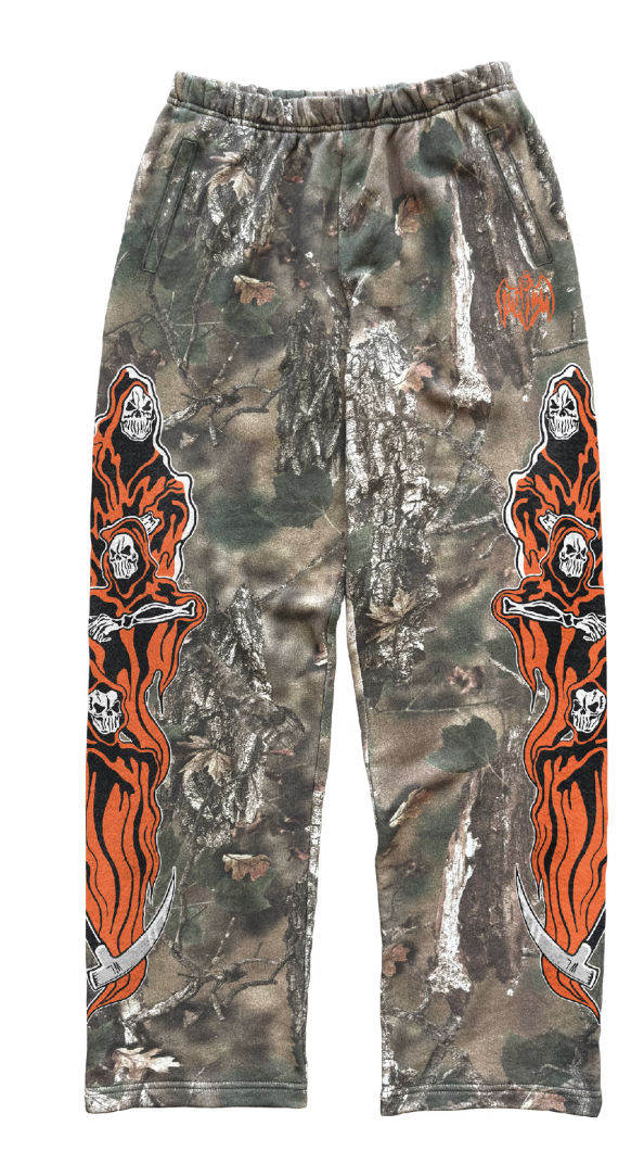 Warren Lotas Three Reapers Fleece Sweatpants - Faded Hunting Camo