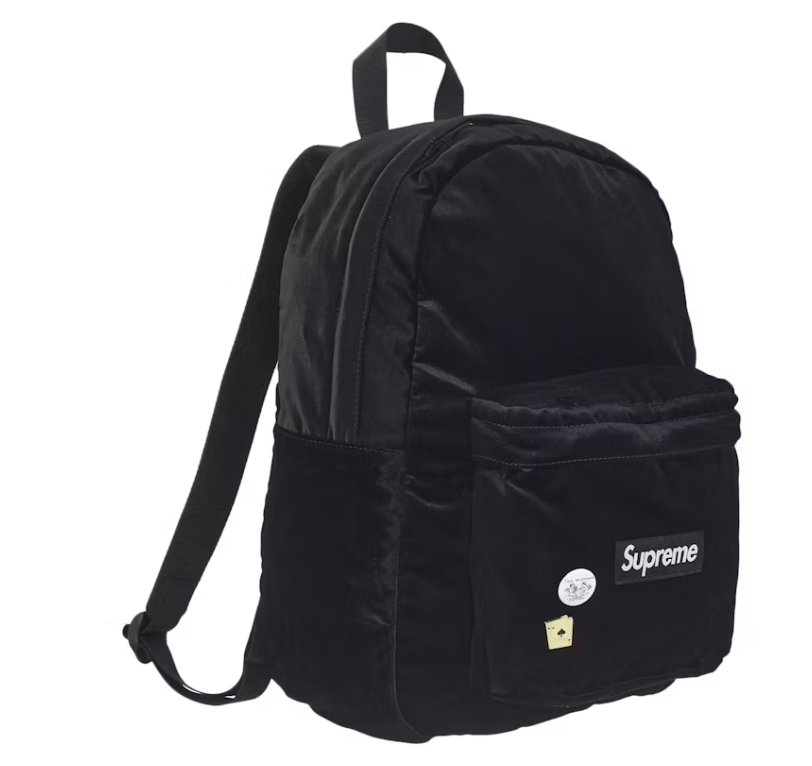 Supreme Velvet Backpack Black