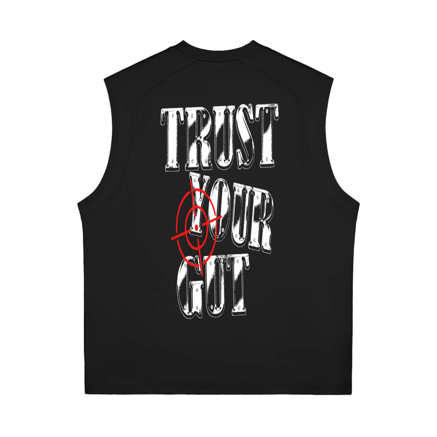 Solace Crew Black Sleeveless Tee