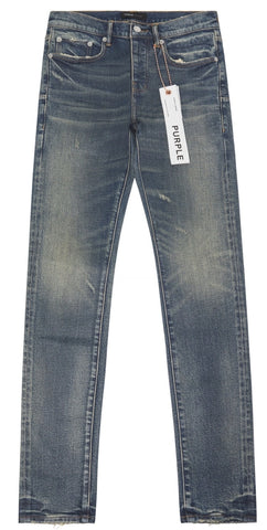 PURPLE BRAND Southgate Worn Coated Denim