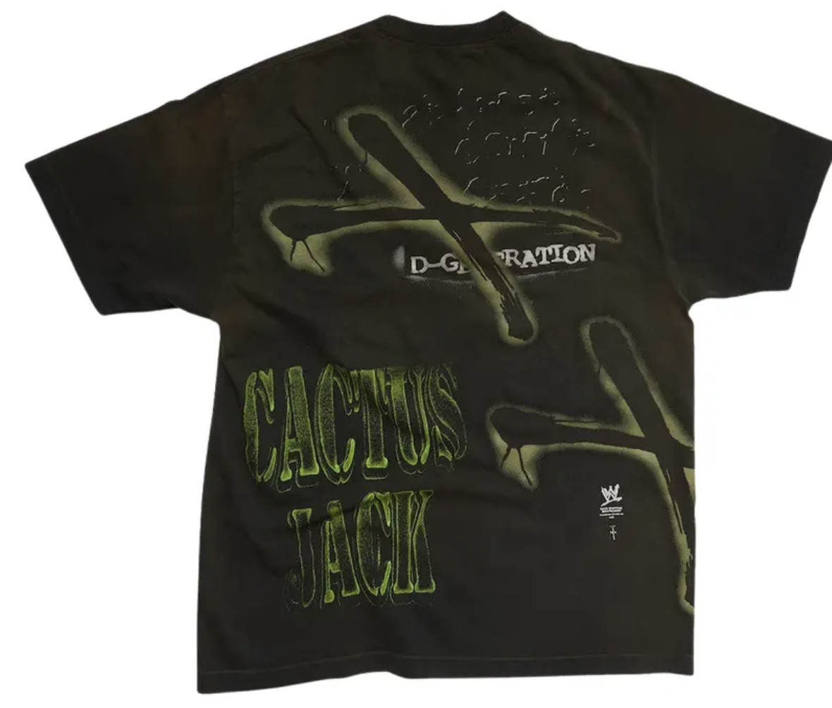 Cactus Jack by Travis Scott x WWE Two Words T-Shirt DX 'Black'