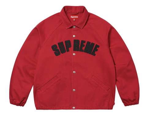 Supreme Arc Denim Coaches Jacket Red