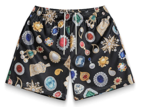 Bravest Studios Black Jewels Mesh Shorts