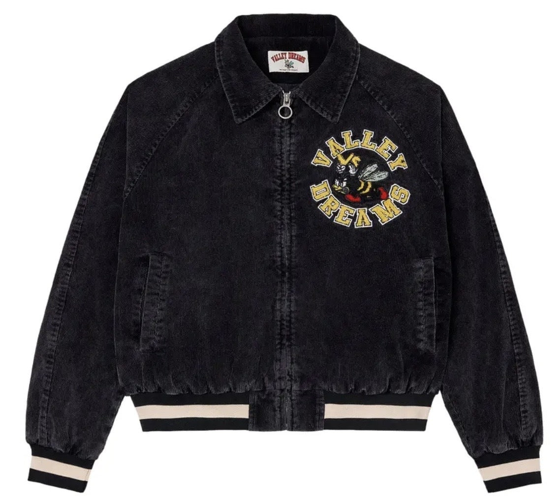 VALE FOREVER ANGRY BEE JACKET BLACK CORDUROY
