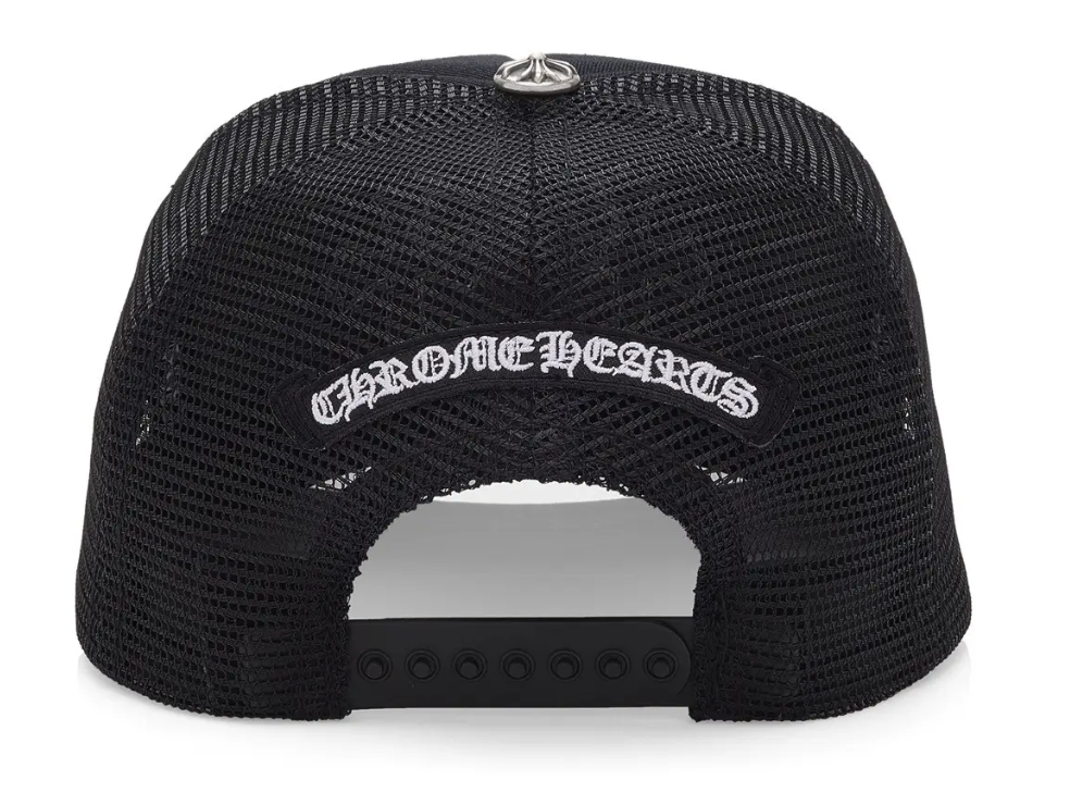 Chrome Hearts Trucker Hat Triple White Pony Hair Patch