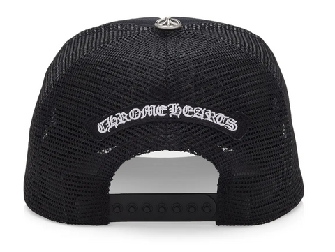 Chrome Hearts Trucker Hat Triple White Pony Hair Patch