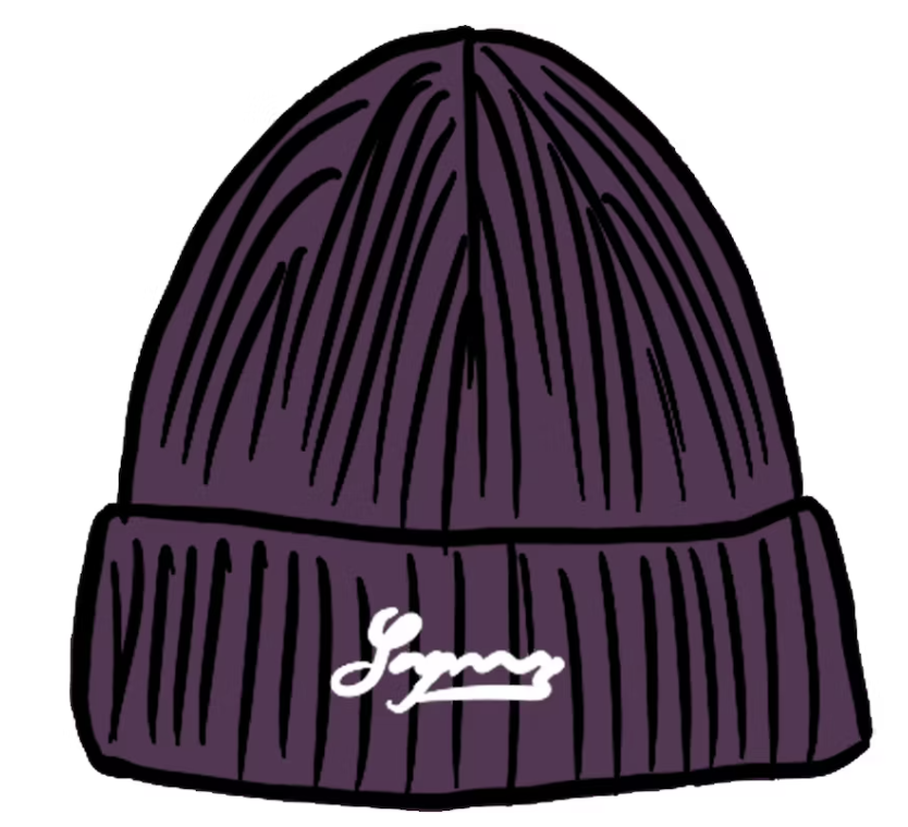Supreme Bleached Rib Beanie Purple