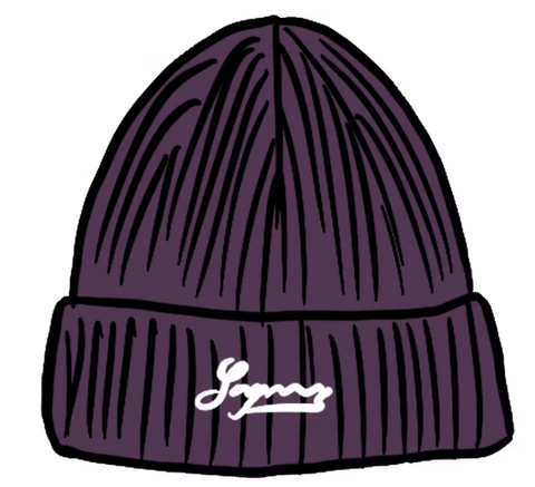 Supreme Bleached Rib Beanie Purple