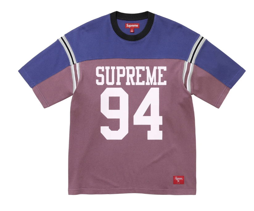 Supreme Split S/S Football Top Blue