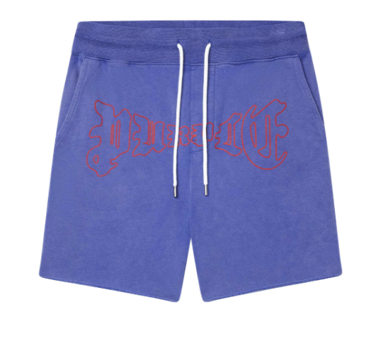 Purple Brand Blue Arched Gothic Sweatshorts