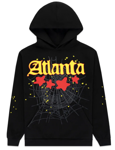 Sp5der Black Atlanta Hoodie