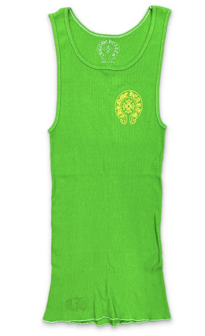 Chrome Hearts Horseshoe Tank Top Green/Yellow