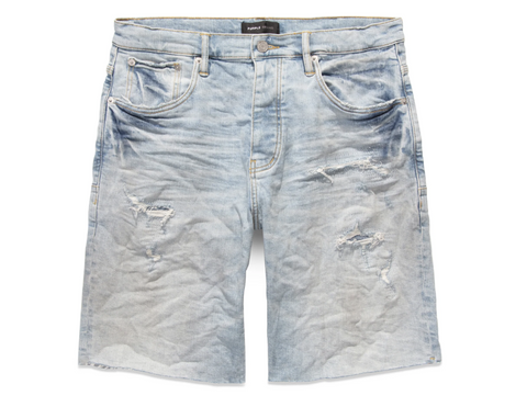Purple Brand P021 Worn Quilted Destroy Pocket Shorts