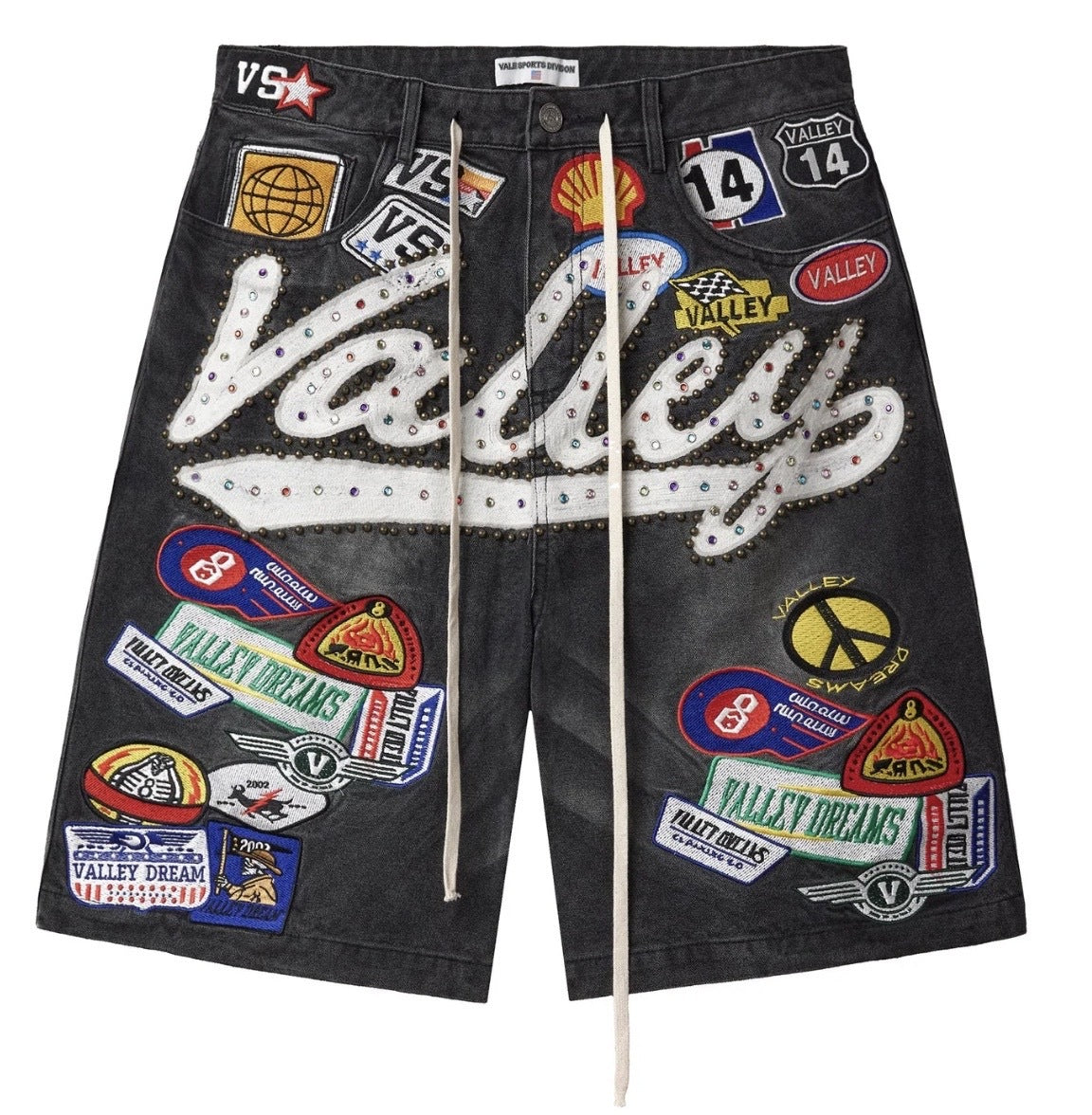 Vale Forever Black 1980s Jorts