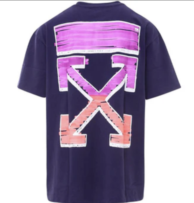 Off-White Marker Over Tee 'Astral Aura' Pre-Owned