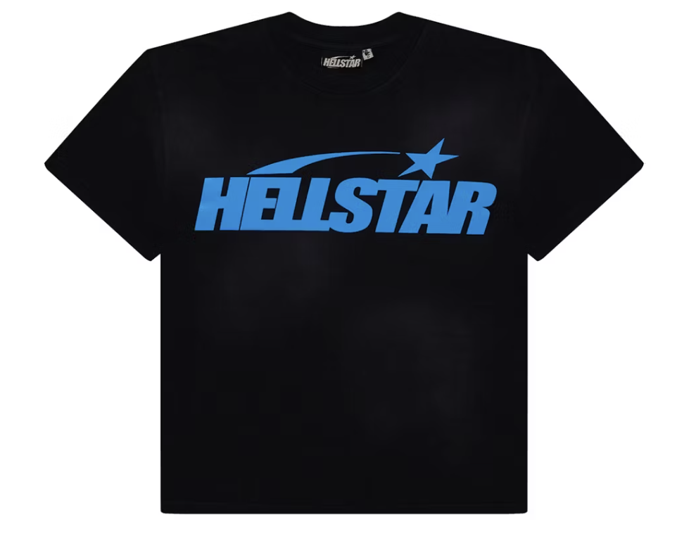 Hellstar Classic Tee (Gel Print) Black/Blue