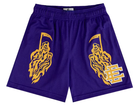 Eric Emanuel x Warren Lotas Short Purple/Yellow