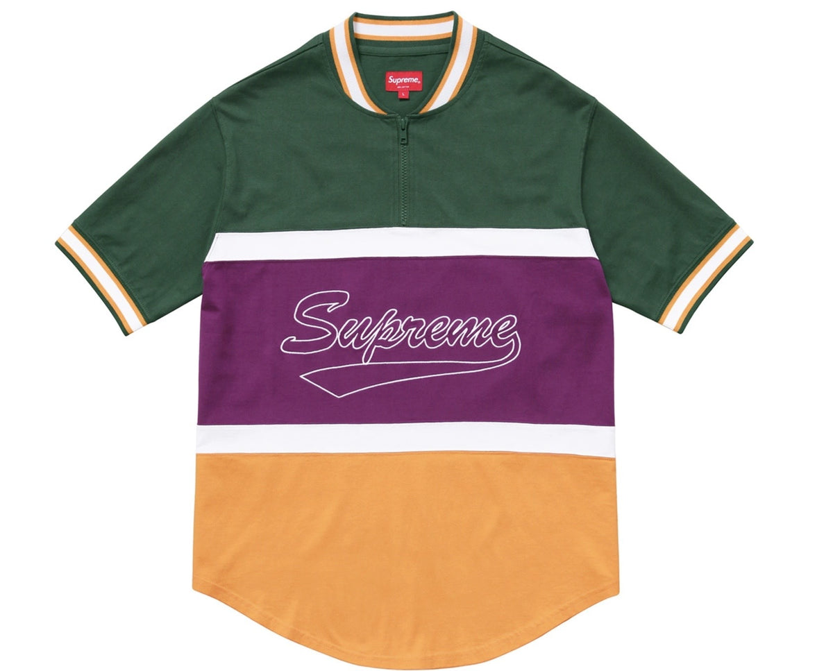 Supreme Half Zip Baseball Multicolor Top