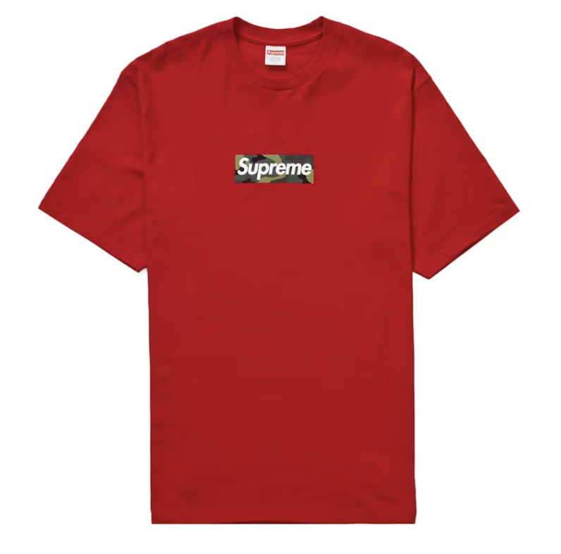 Supreme Box Logo Tee (FW23) Red/Camo