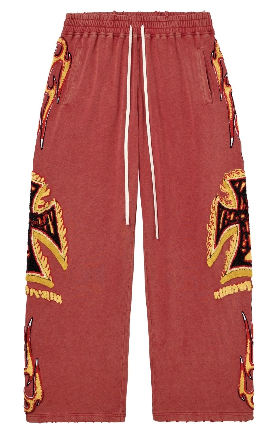 VALE FOREVER LA FLARE SWEATS RED