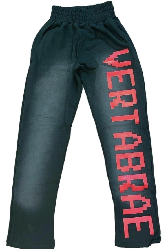 VERTABRAE SWEATPANTS "Green/Red" Pre-Owned