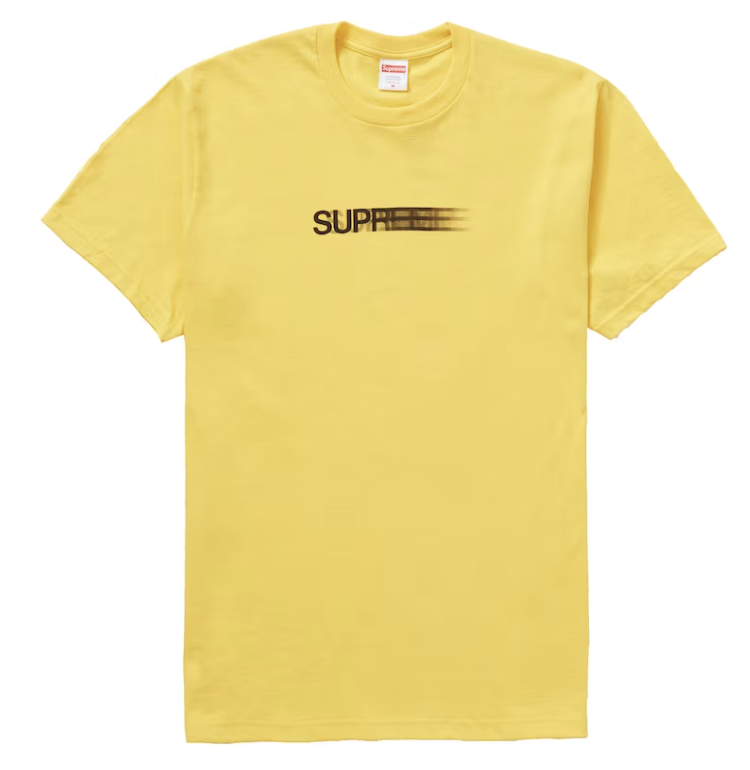 Supreme Motion Logo Tee Yellow