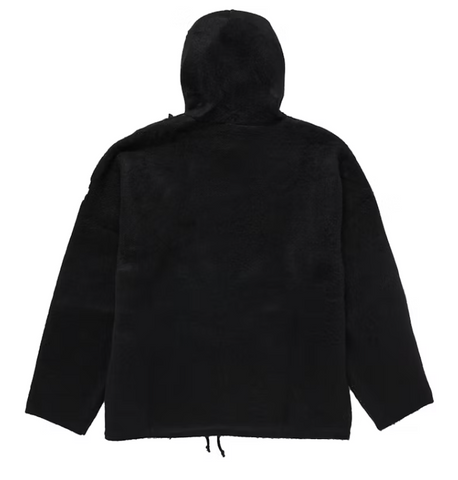 Supreme Accent Brushed Zip Up Hooded Sweater Black