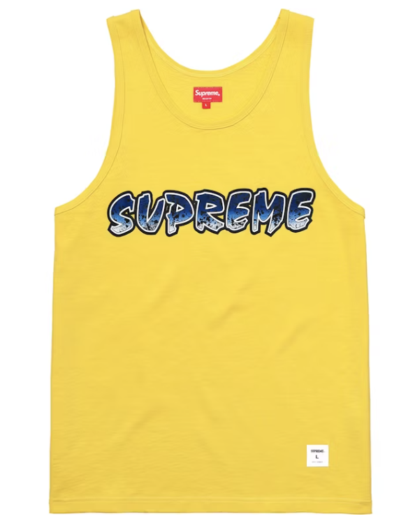 Supreme Splatter Tank Top Yellow Pre-Owned