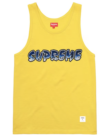 Supreme Splatter Tank Top Yellow Pre-Owned