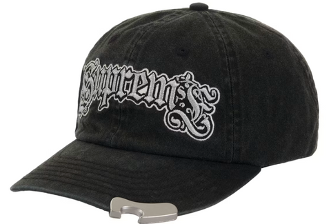 Supreme Bottle Opener 6-Panel Hat Black