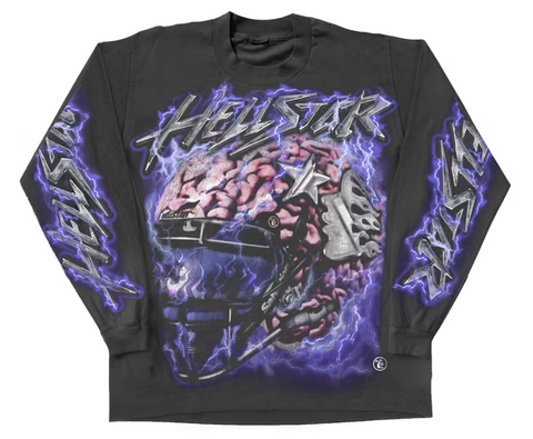 Hellstar Powered By The Star L/S Tee Black