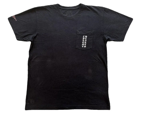 Chrome Hearts Vintage Scroll Black Pocket Tee Pre-Owned