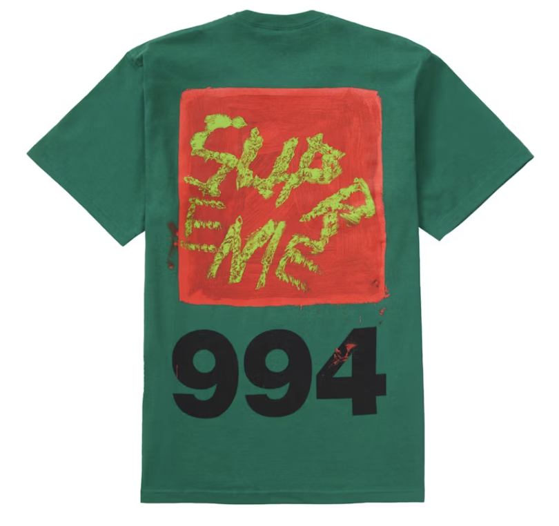 Supreme Paint Tee Green