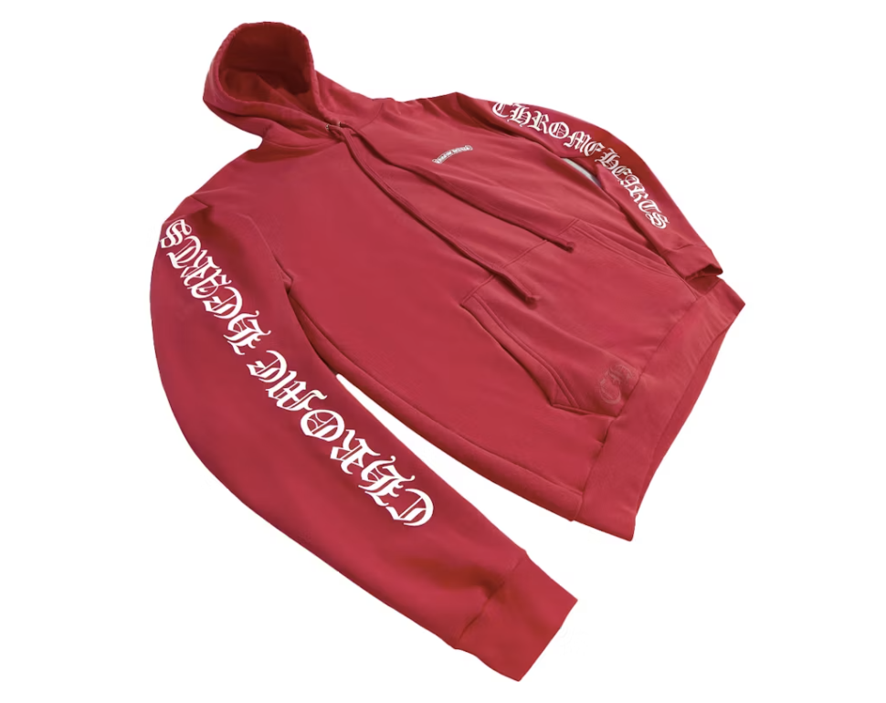 Chrome Hearts Red Exclusive Scroll Hoodie